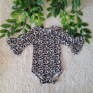 Baby Girl Cheetah Print Onesie (12-18 Months)